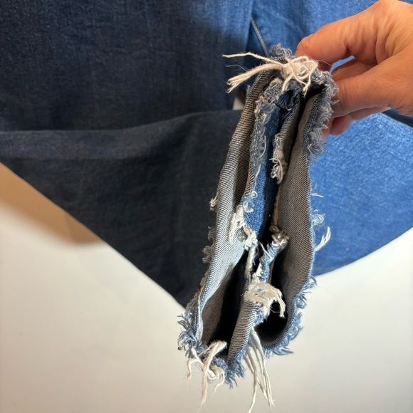 LEVI’S Sz 24W Wedgie  Skinny Chewed Hem Button Fly Mid-Washer High Rise Jeans - Picture 6 of 12